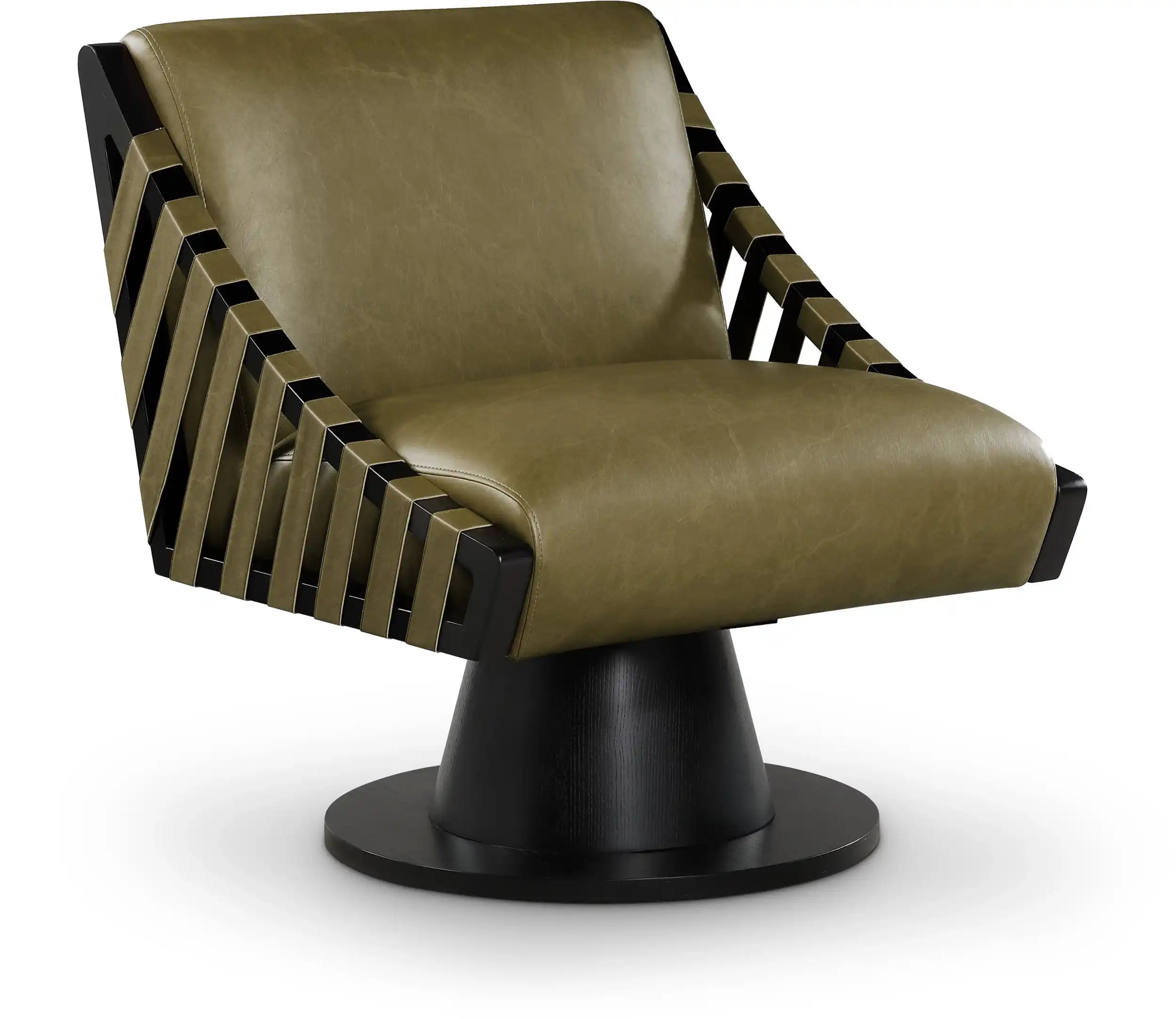 Millwin - Swivel Accent Chair With Black Base - Best Buy Furniture