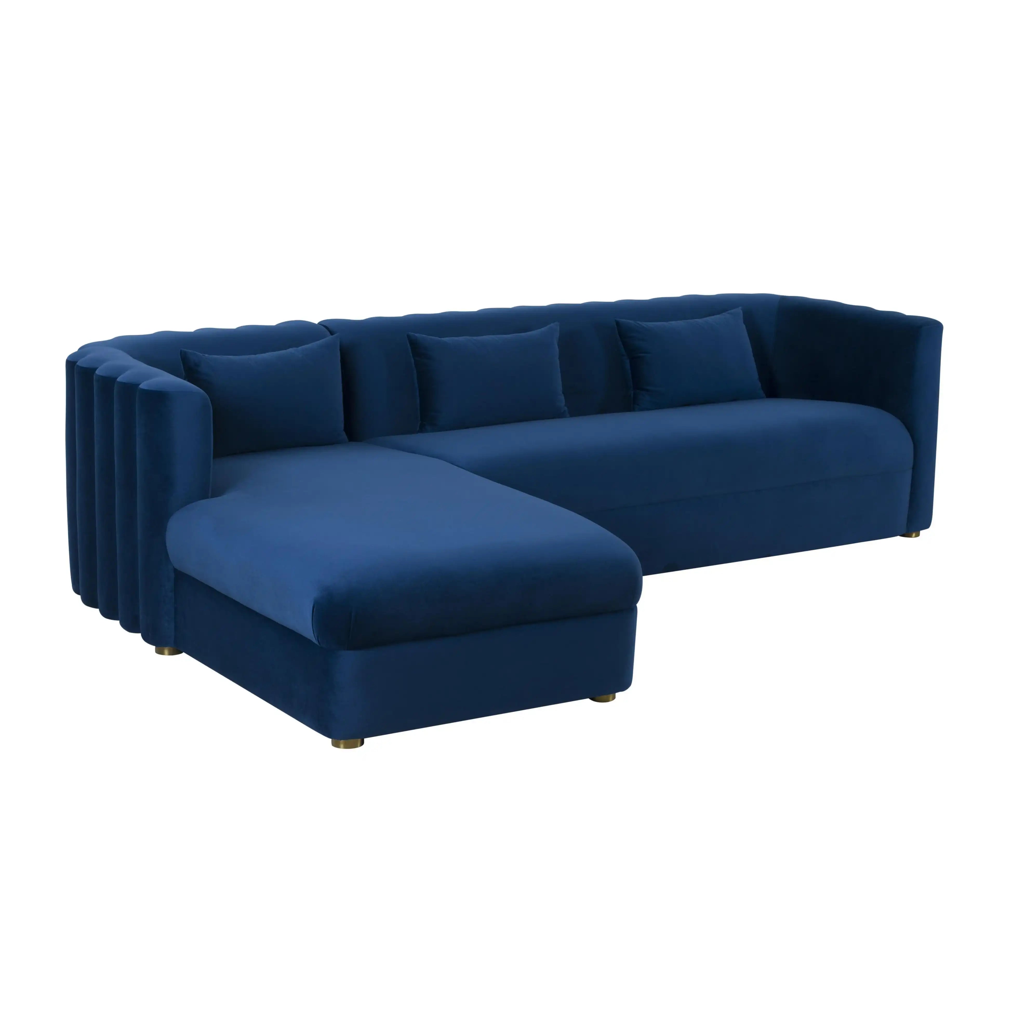 Callie - Velvet Sectional - LAF - Best Buy Furniture