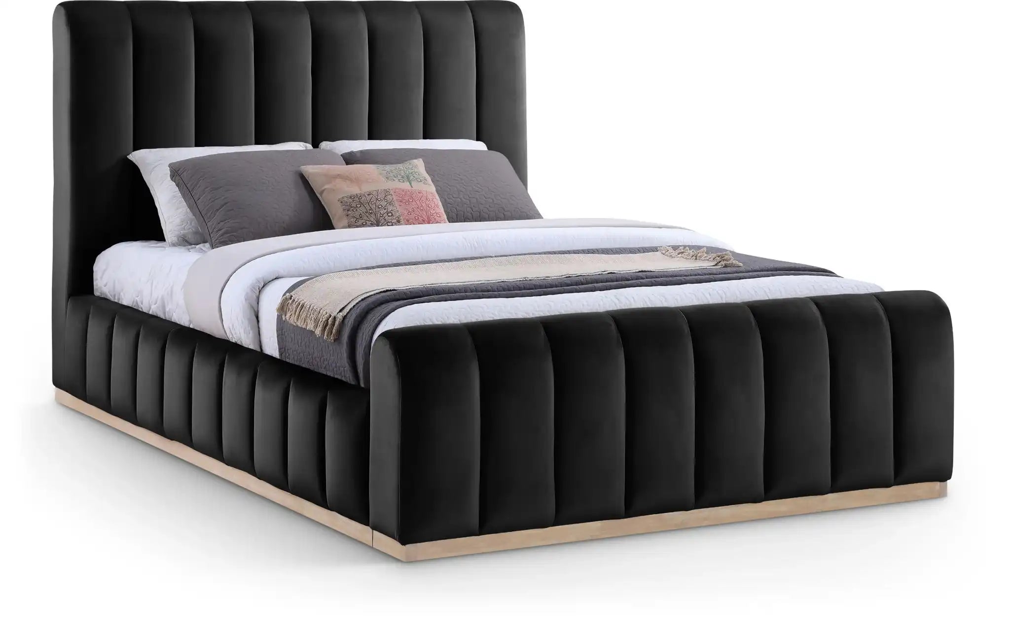Amara - Velvet Bed - Best Buy Furniture