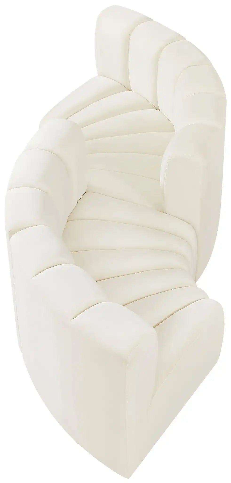 Arc - Velvet 4 Piece Curved Modular Sofa