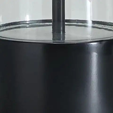 Kerrbrook - Glass Table Lamp - Clear / Black - Best Buy Furniture