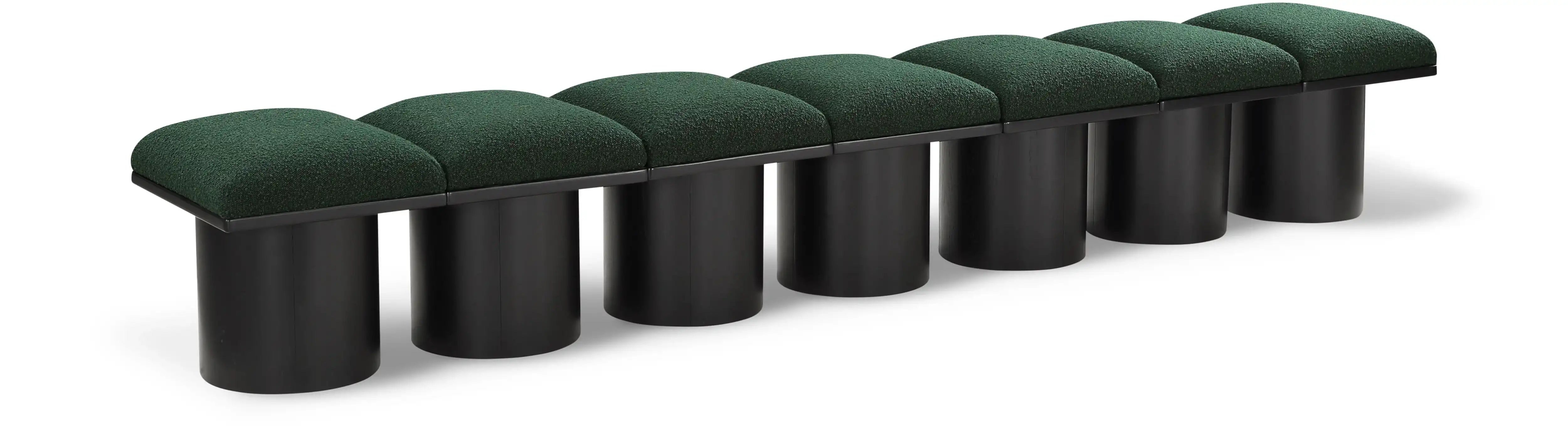Pavilion - 7 Piece Modular Bench With Black Base - Best Buy Furniture