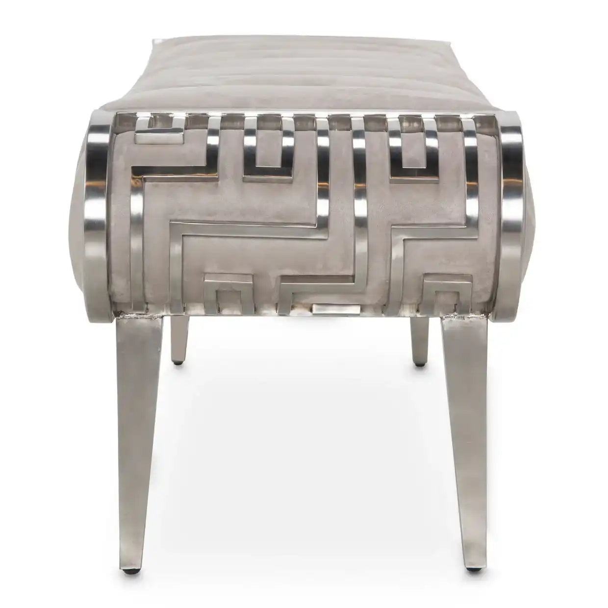 Roxbury Park - Tufted Bench - Stainless Steel - Best Buy Furniture