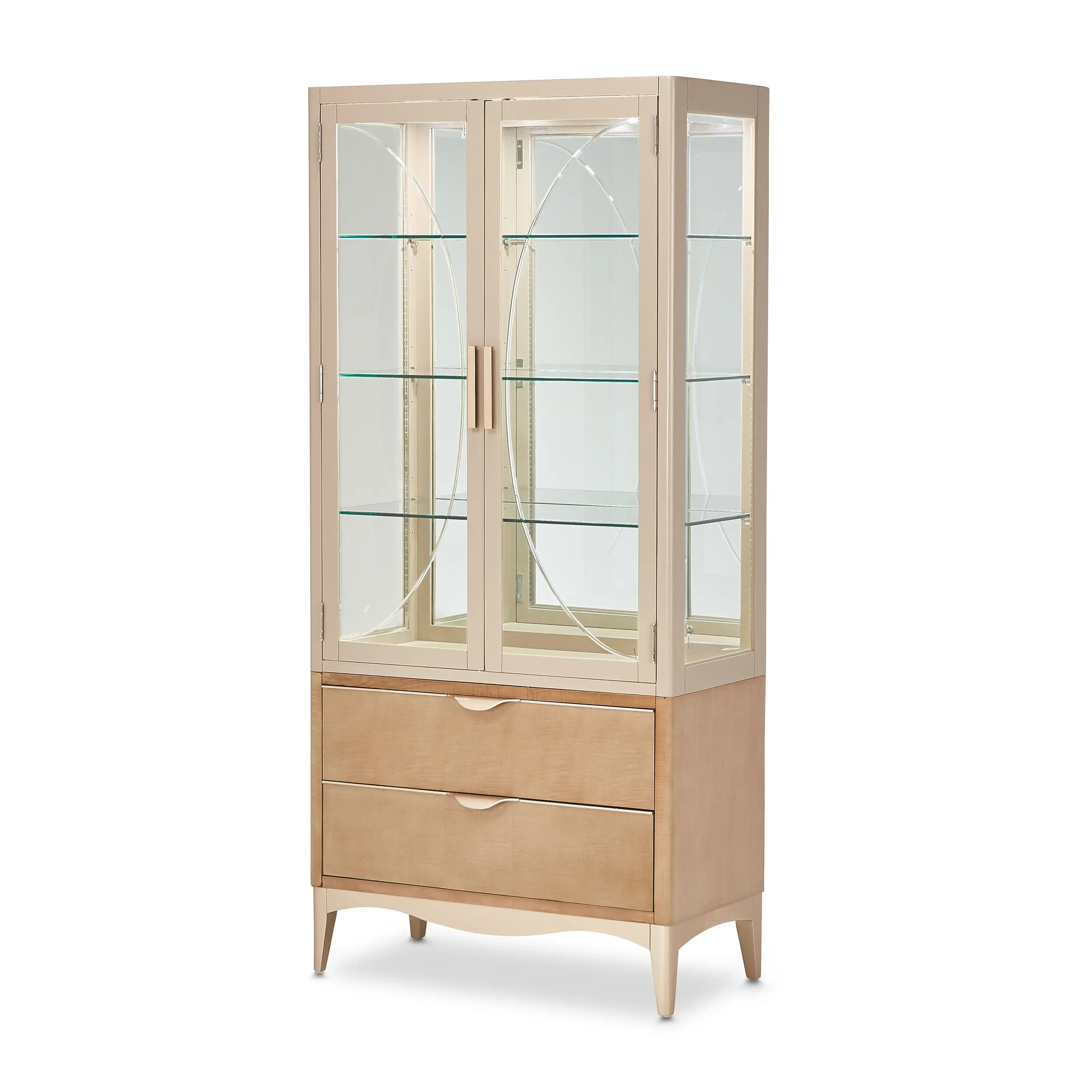 Malibu Crest - Display Cabinet - Chardonnay - Best Buy Furniture
