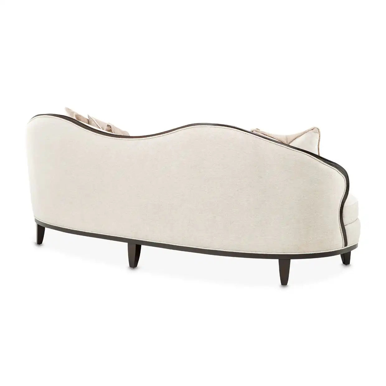 Camellia Field - Chenille Sofa - Beige / Dark Brown - Best Buy Furniture