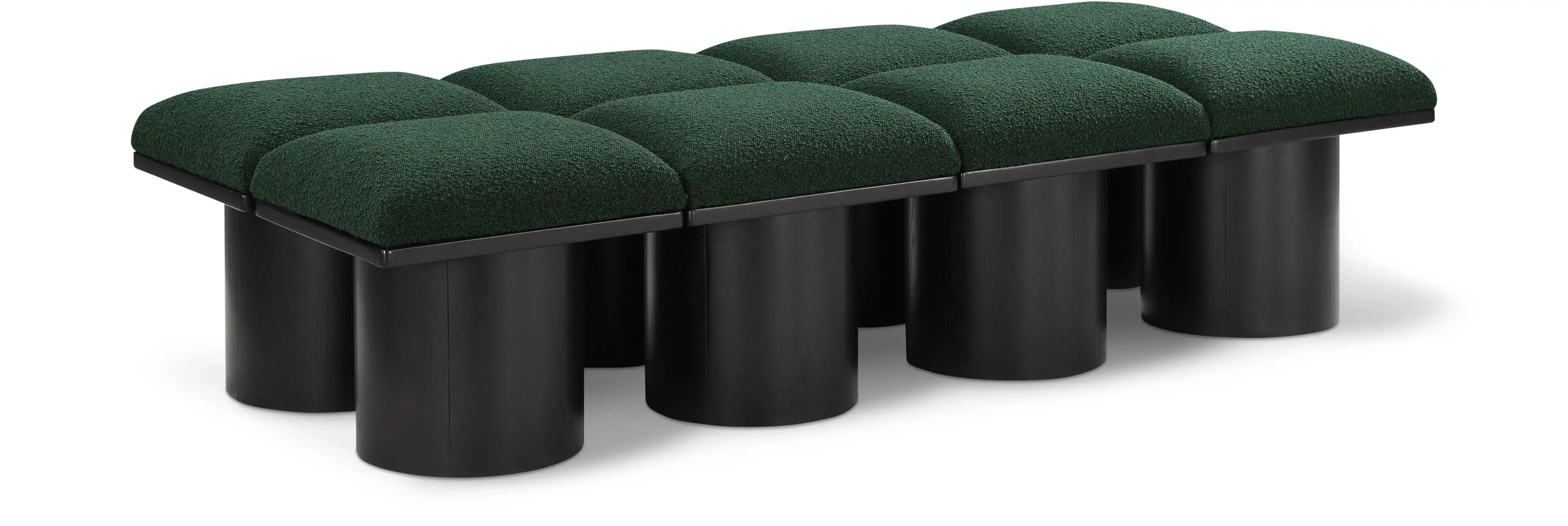 Pavilion - 8 Piece Modular Bench With Black Base - Best Buy Furniture