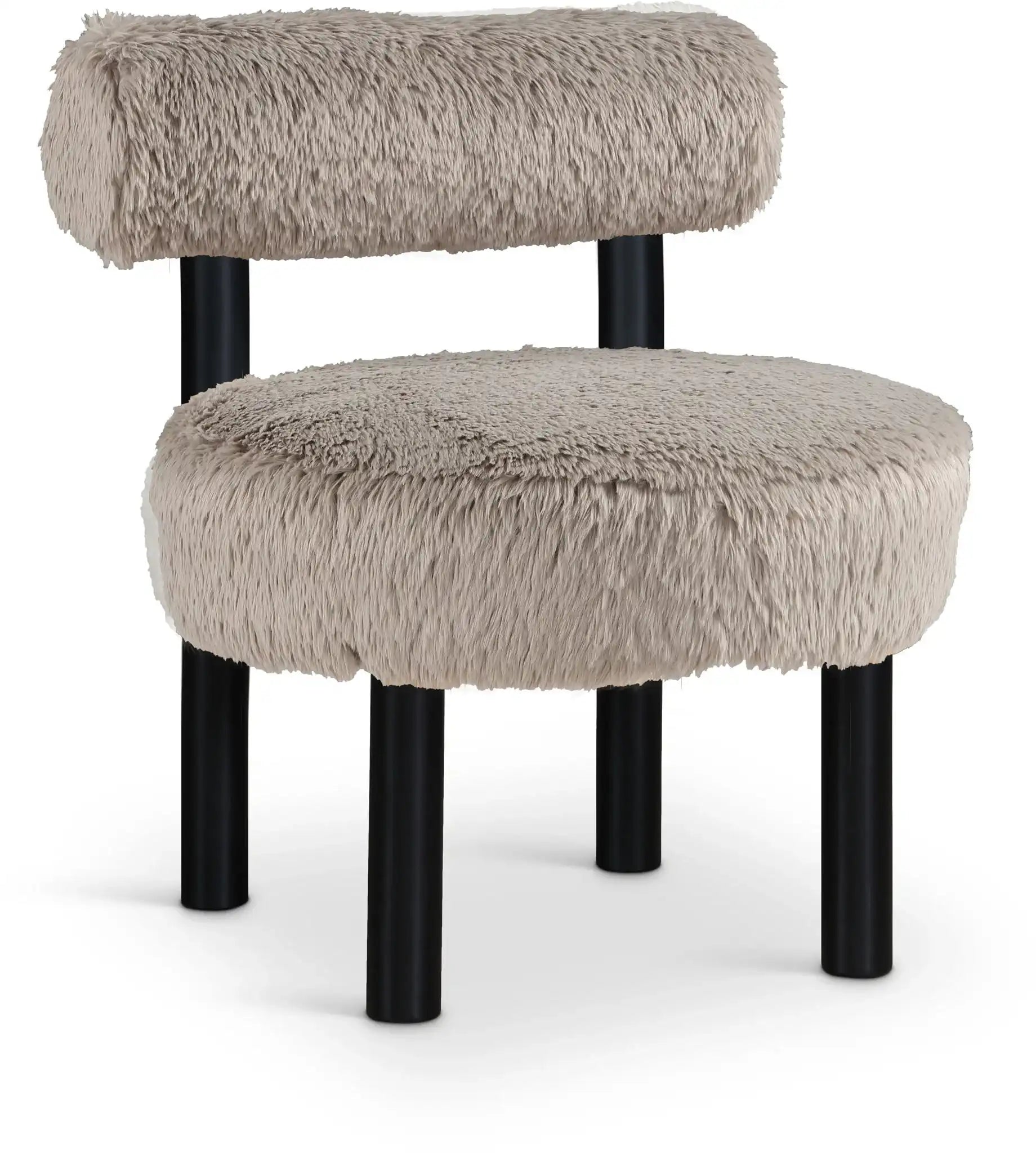 Ambre - Vegan Shearling Fabric Upholstered Accent Chair - Best Buy Furniture