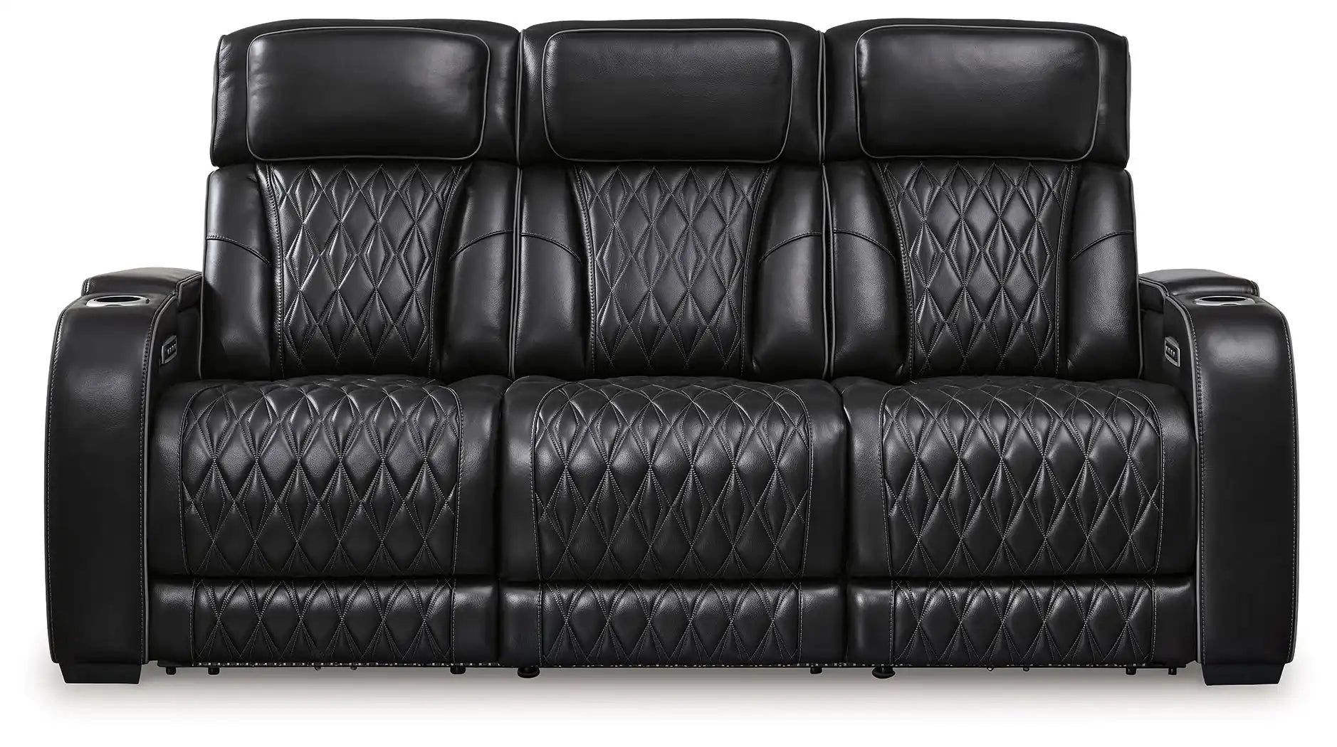Boyington - Power Reclining Sofa With Adj Headrest - Best Buy Furniture