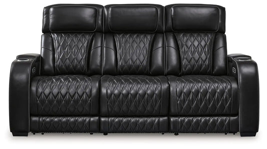 Boyington - Power Reclining Sofa With Adj Headrest - Best Buy Furniture
