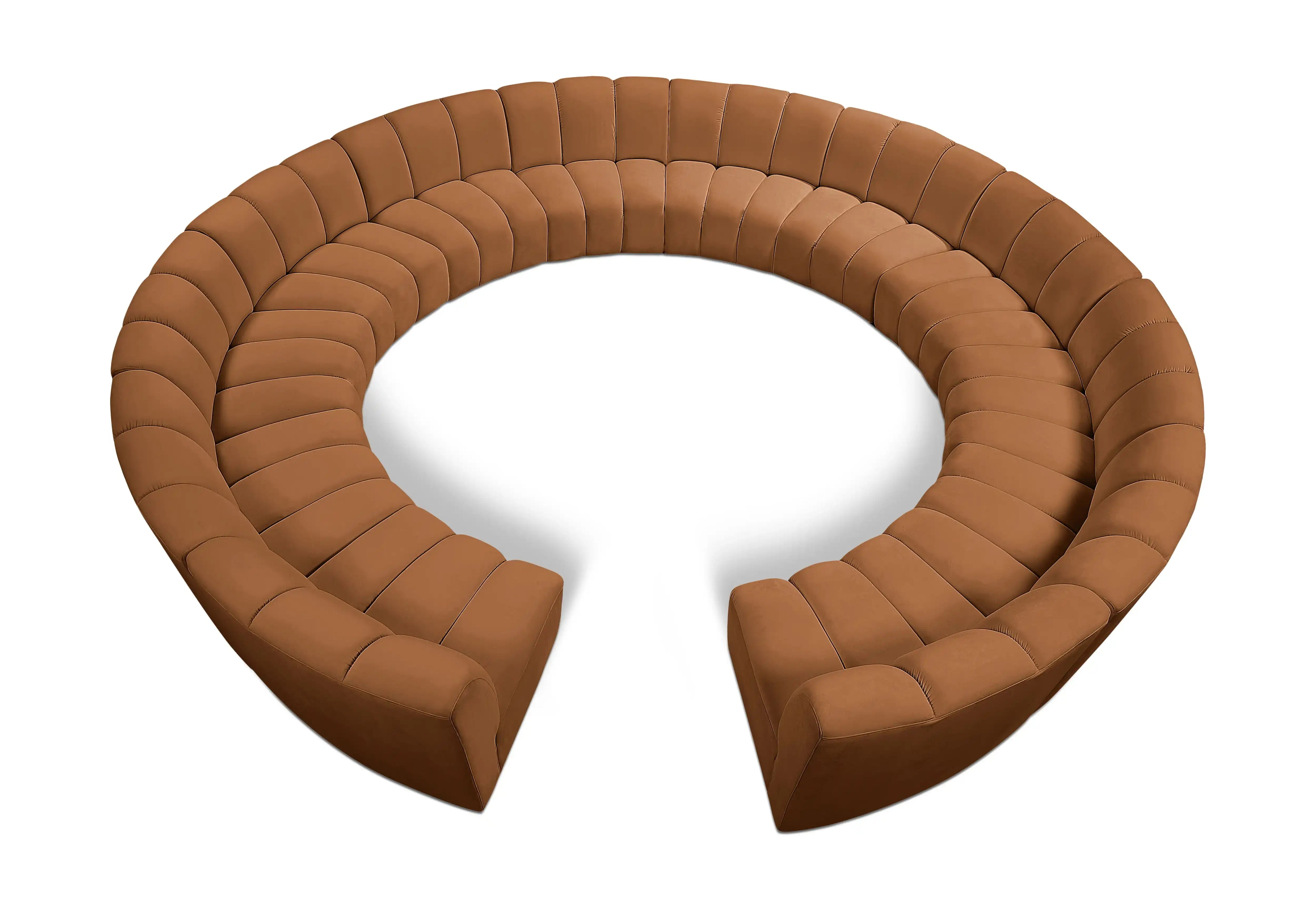 Infinity - 12 Piece Modular Sectional - Saddle - Best Buy Furniture