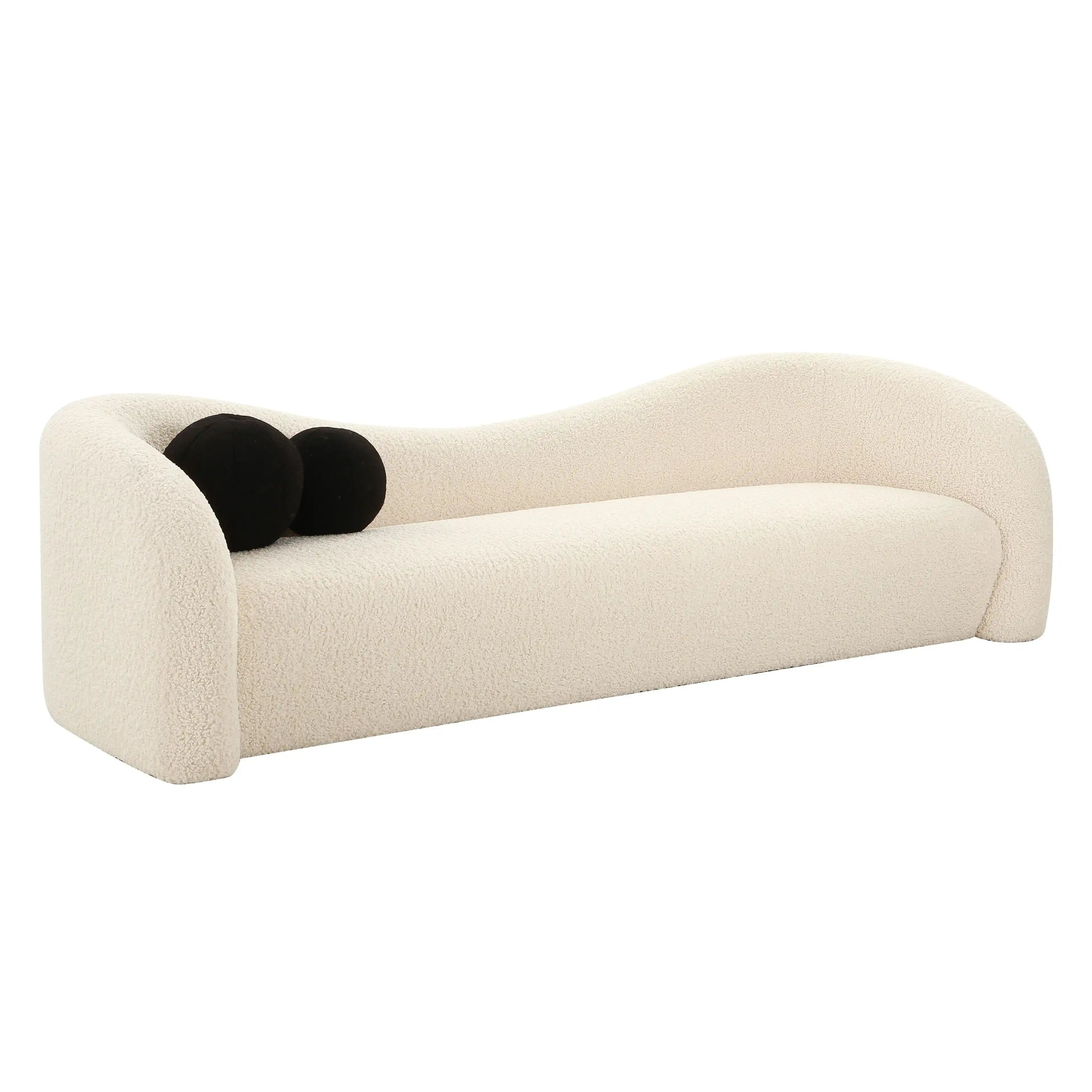 Leonie - Faux Shearling Sofa - Best Buy Furniture