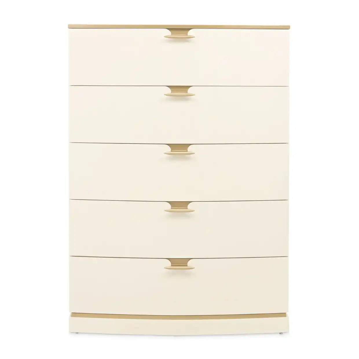 La Terrazza - 5-Drawer Chest - Creamy Pearl - Best Buy Furniture