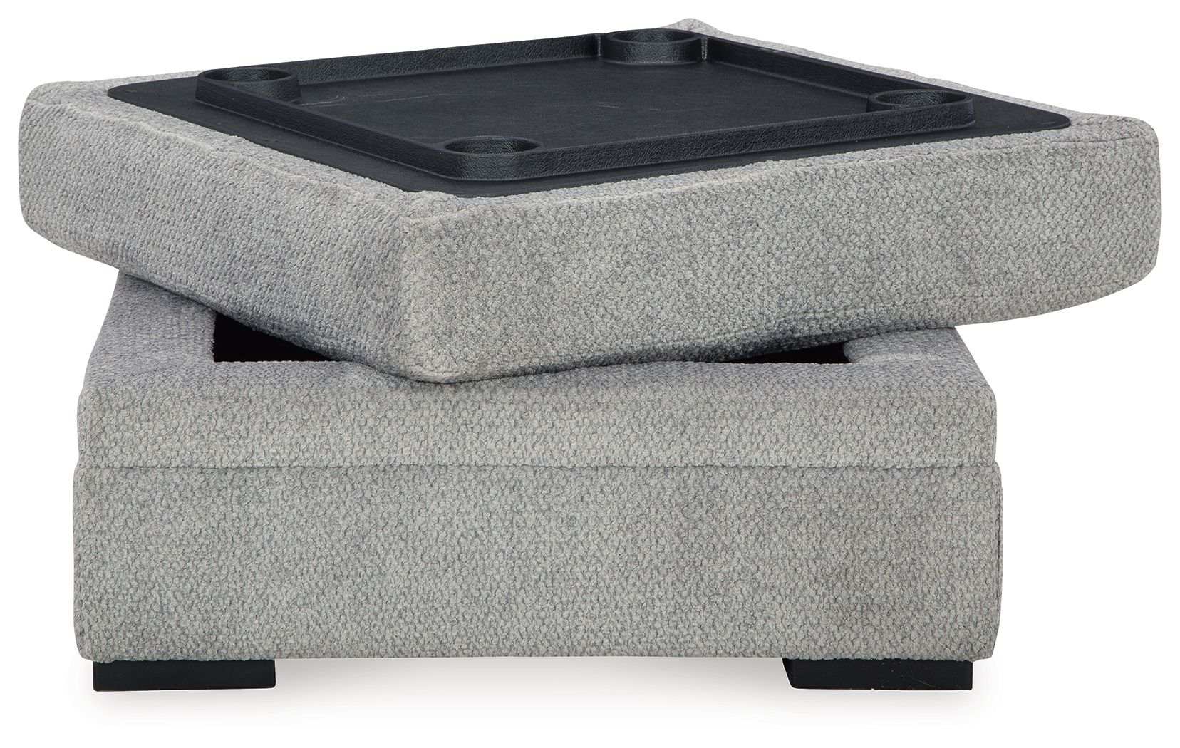 Casselbury - Ottoman With Storage - Cement - Best Buy Furniture