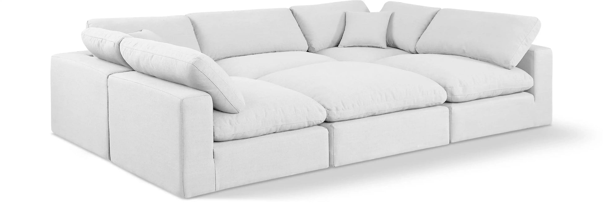 Comfy - 6 Piece Linen Sectional - Best Buy Furniture