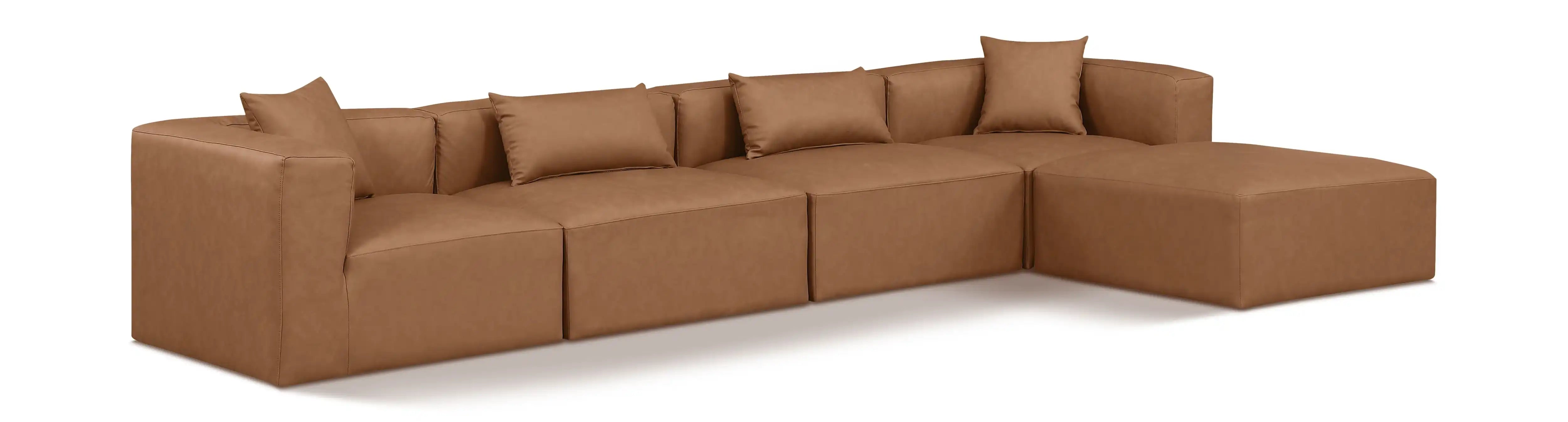 Cube - 5 Piece Modular Sectional With Chaise - Best Buy Furniture