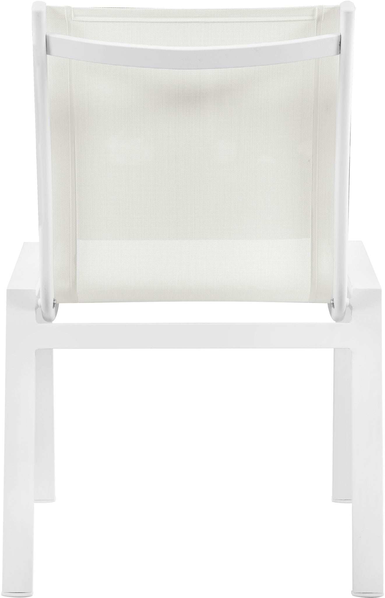 Nizuc - Outdoor Patio Dining Chair With White Frame (Set of 2)