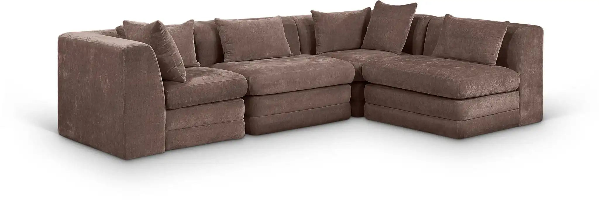 Stellar - 4 Piece Upholstered Modular Sectional - Best Buy Furniture