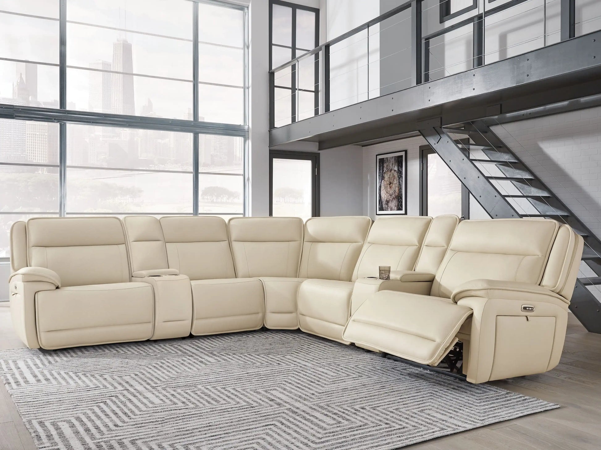 Double Deal - Reclining Sectional - Best Buy Furniture