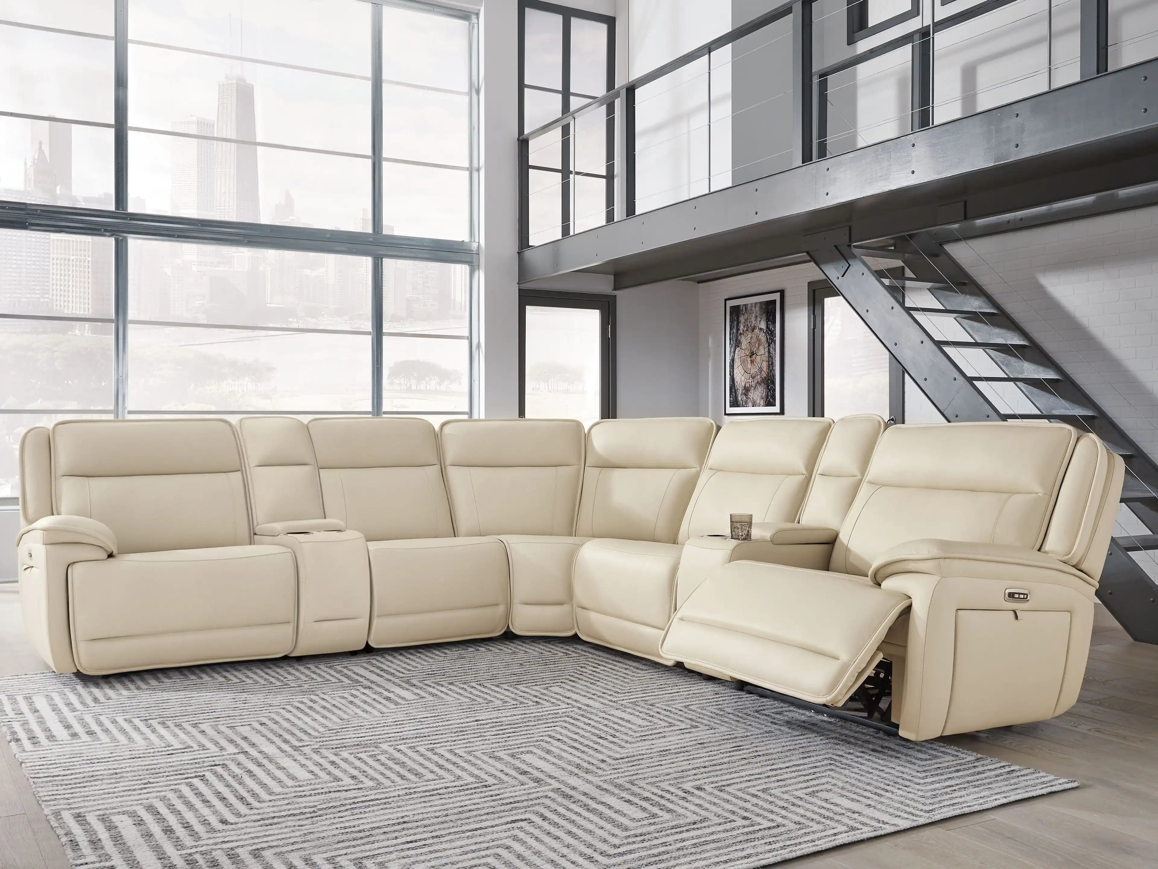 Double Deal - Reclining Sectional - Best Buy Furniture