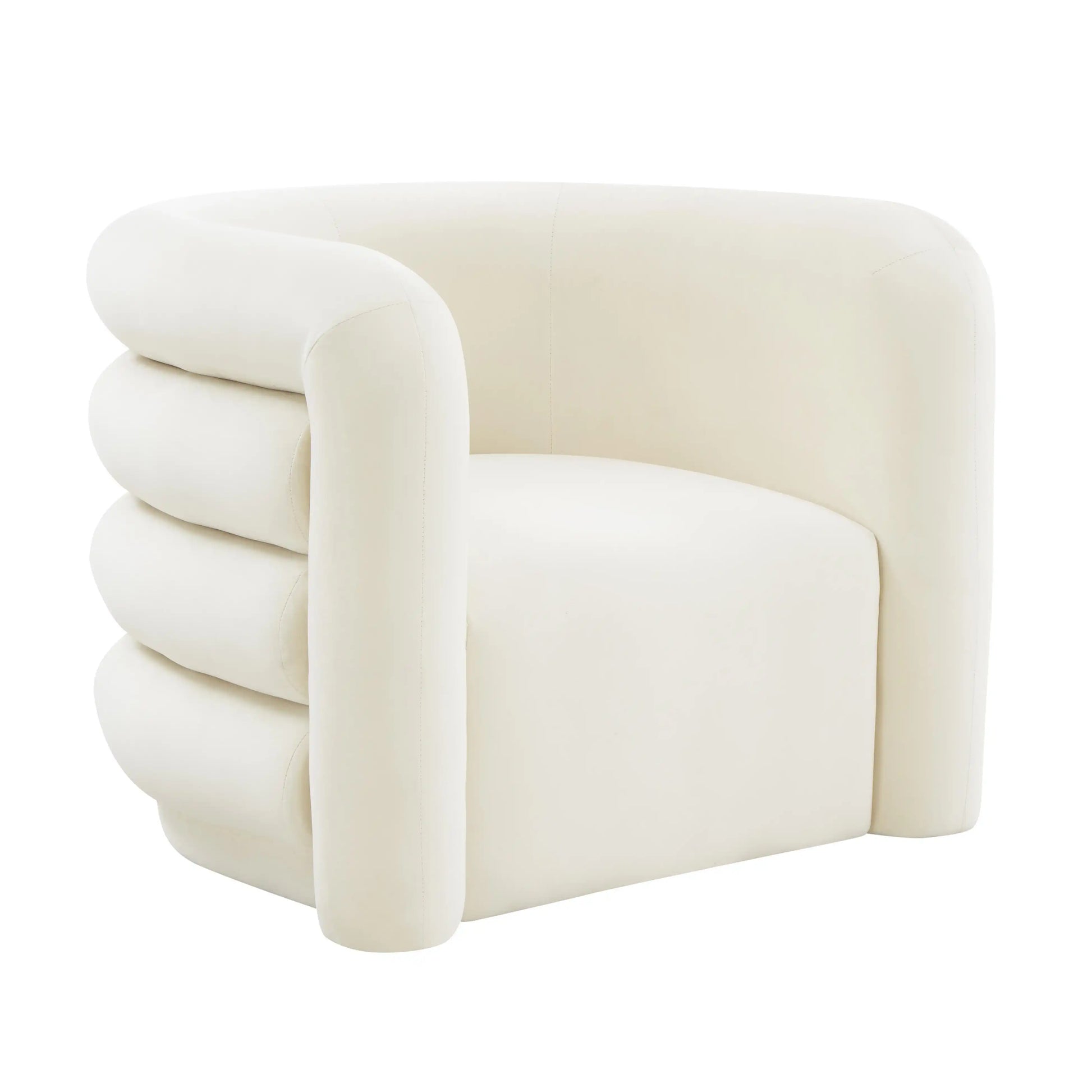 Curves - Velvet Lounge Chair - Best Buy Furniture