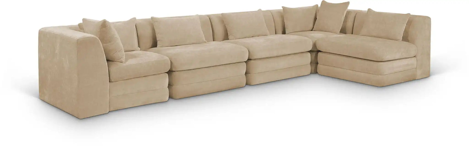 Stellar - 5 Piece Upholstered Modular Sectional - Best Buy Furniture