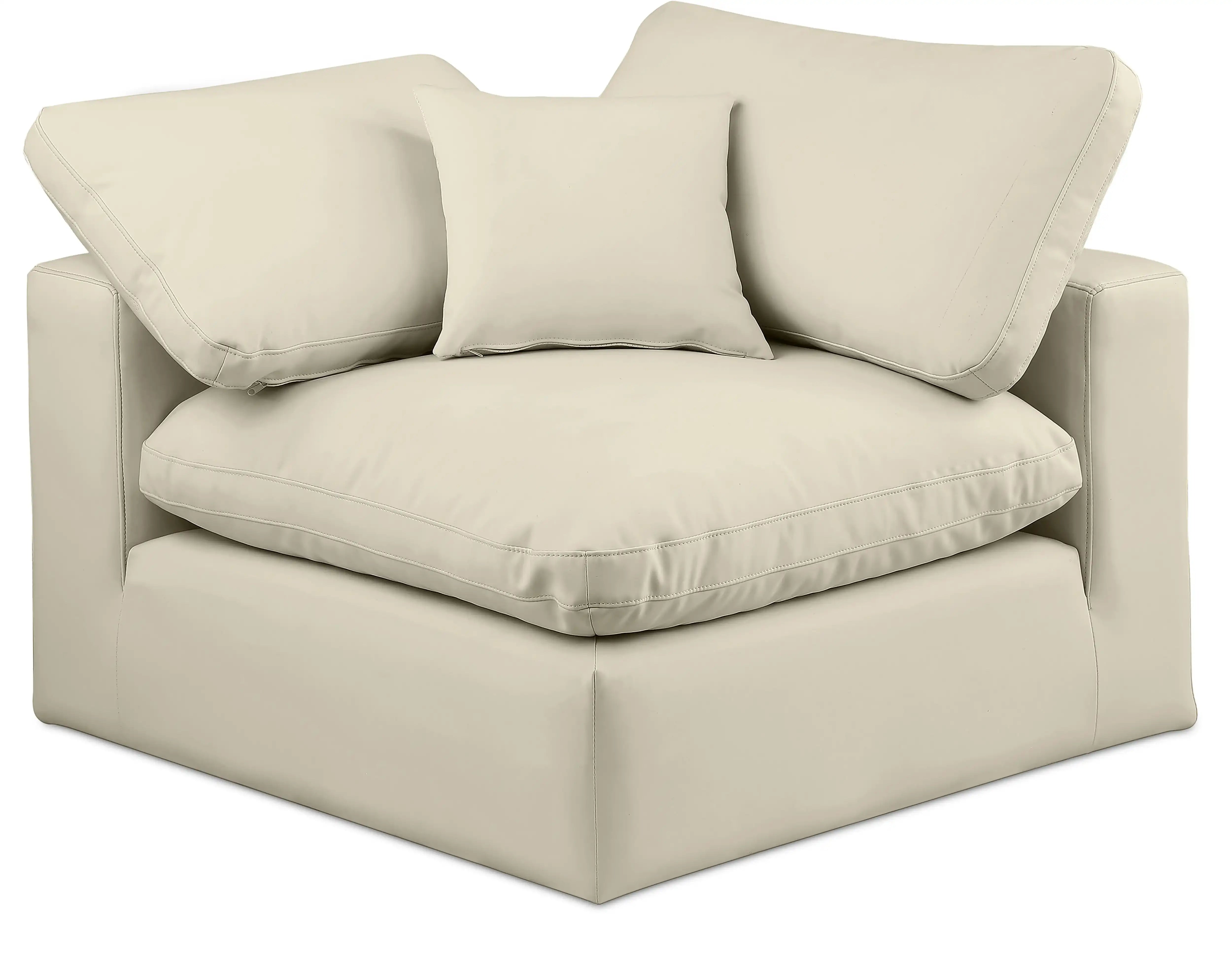 Comfy - Faux Leather Corner Chair - Best Buy Furniture