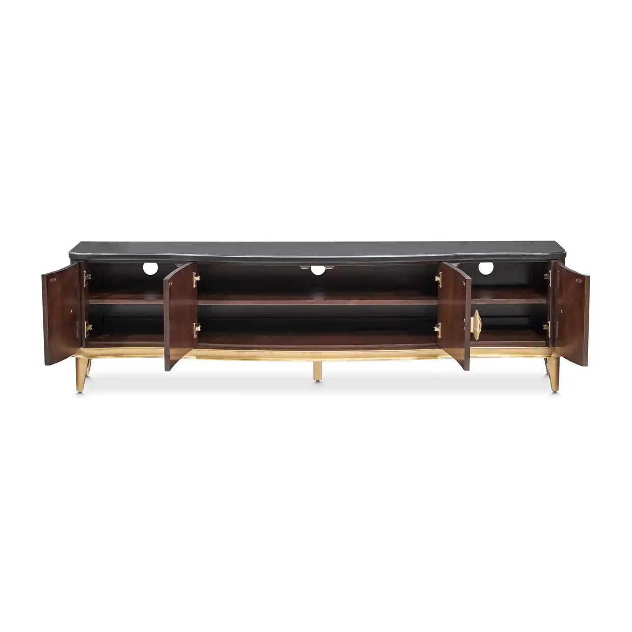 Camellia Field - Media Cabinet - Dark Brown - Best Buy Furniture