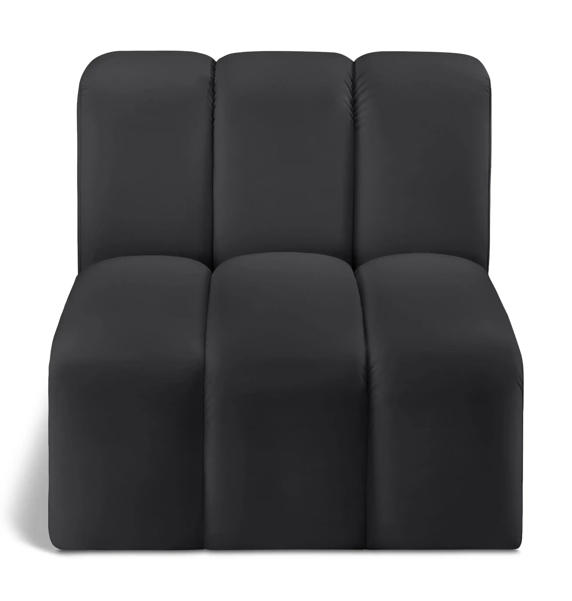 Arc - Faux Leather Straight Chair - Best Buy Furniture