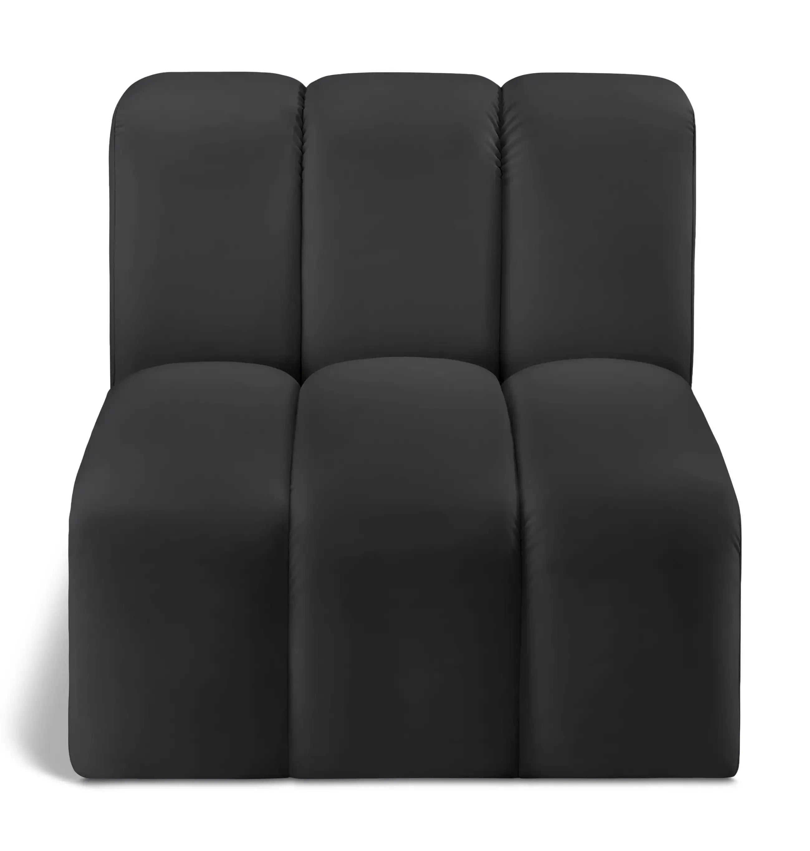 Arc - Faux Leather Straight Chair - Best Buy Furniture