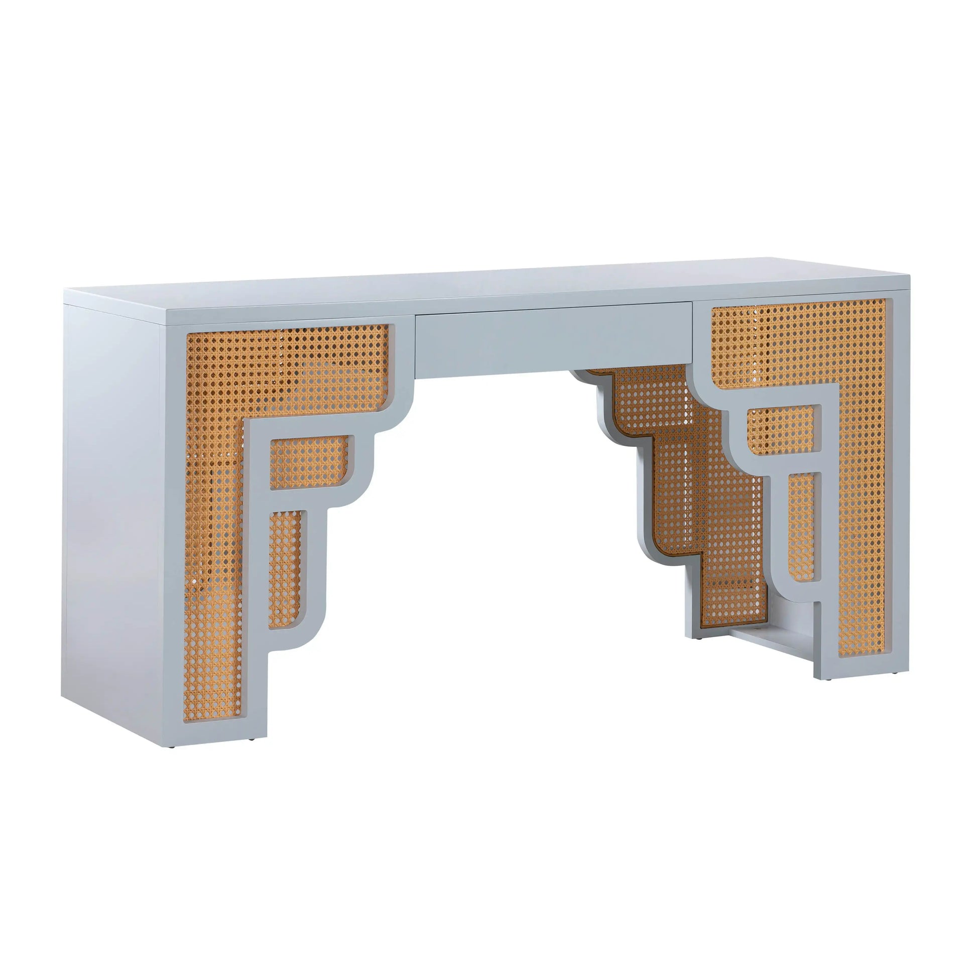 Suzie - Rattan Executive Desk - Best Buy Furniture
