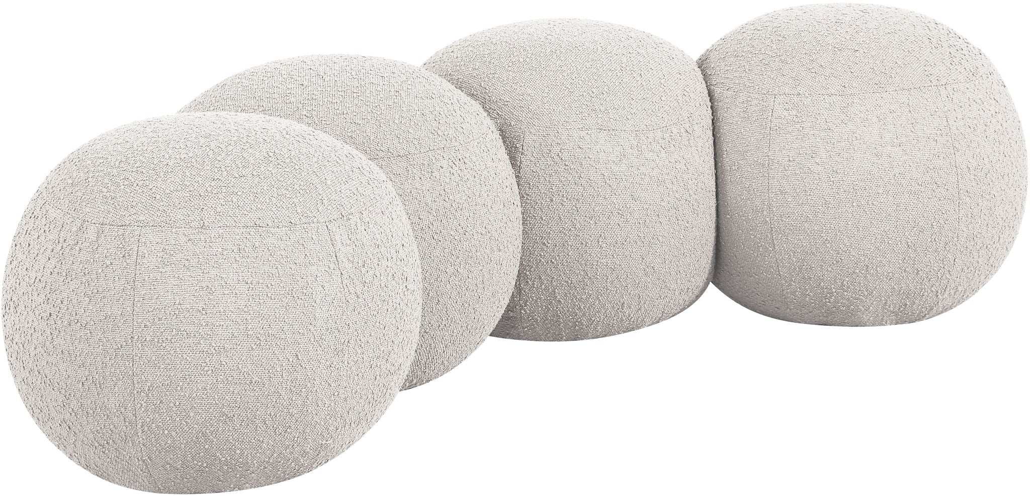 Apollo - Boucle Fabric Bench