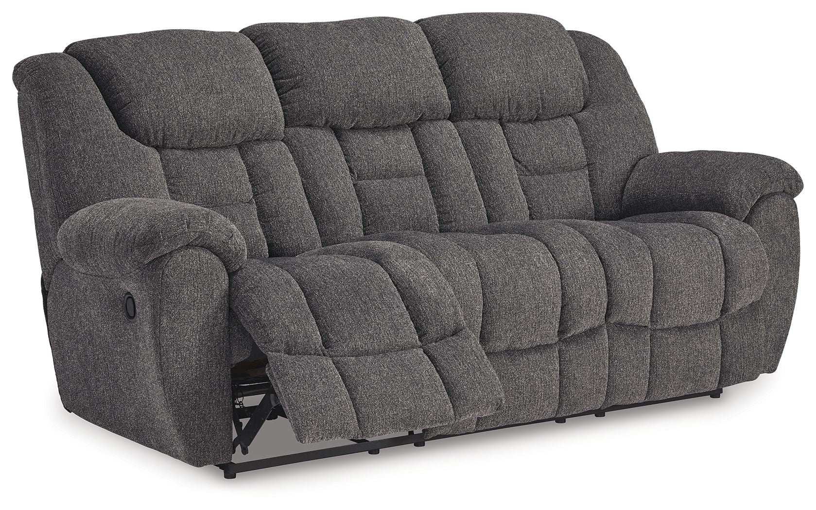 Foreside - Reclining Sofa - Charcoal - Best Buy Furniture