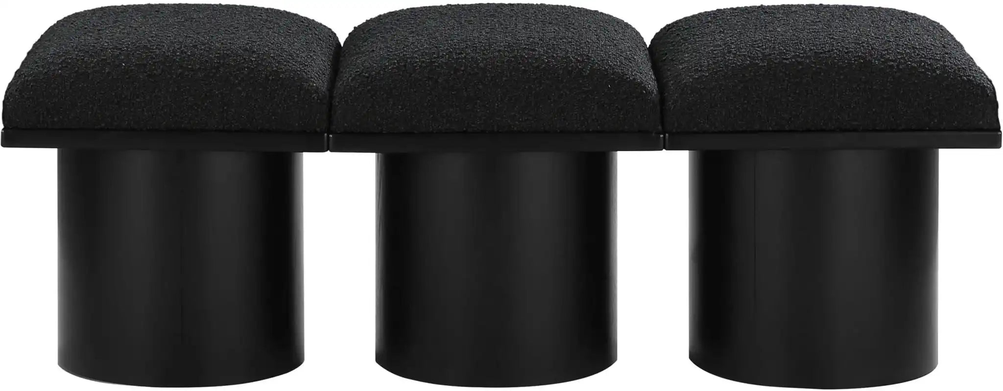Pavilion - 3 Piece Modular Bench With Black Base