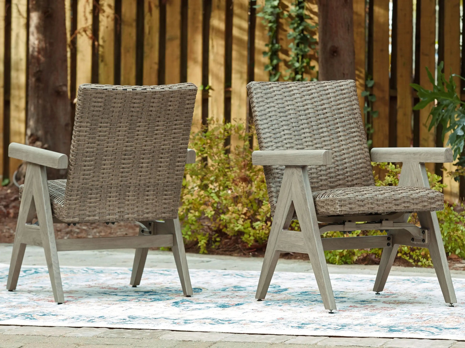 Cliff Trails - Rocking Arm Chair (Set of 2) - Beige - Best Buy Furniture