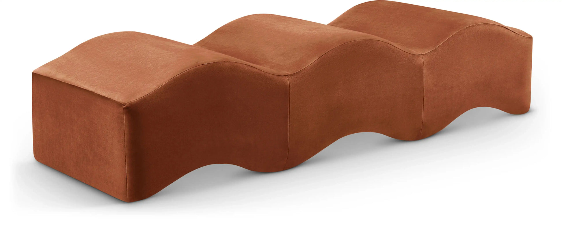 Wave - Velvet Bench - Best Buy Furniture
