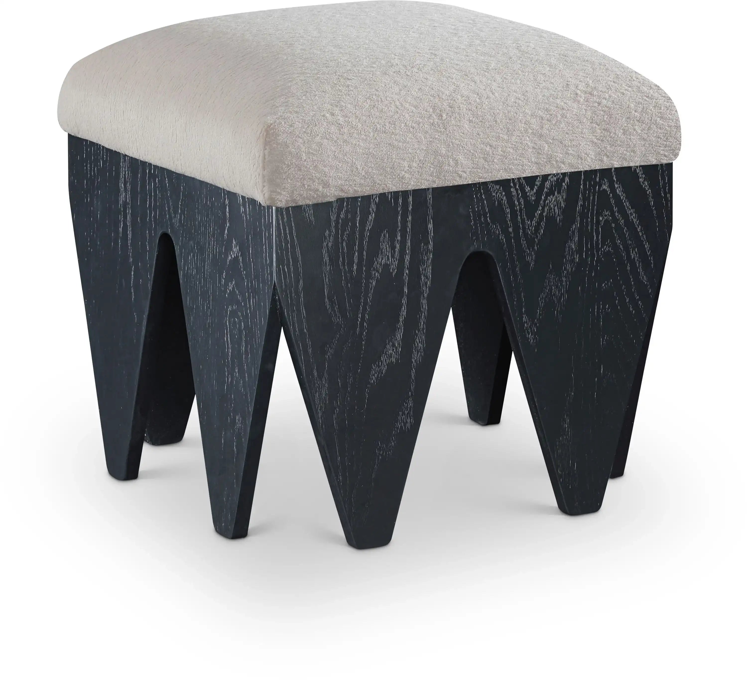 Altair - Fabric Bench - Black Base - Best Buy Furniture
