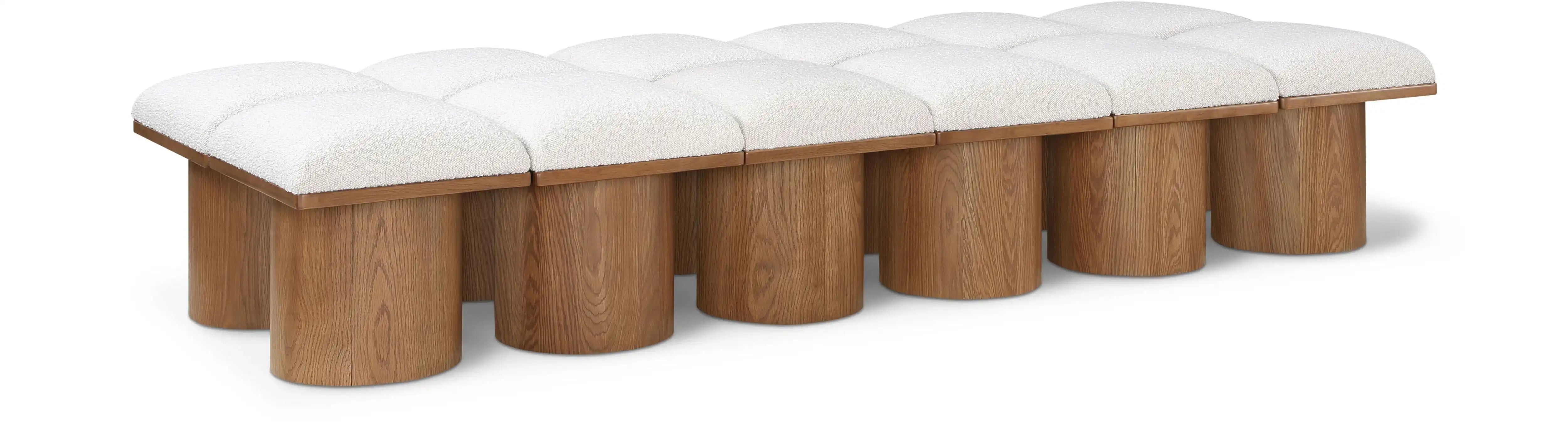 Pavilion - 12 Piece Modular Bench With Brown Base - Best Buy Furniture