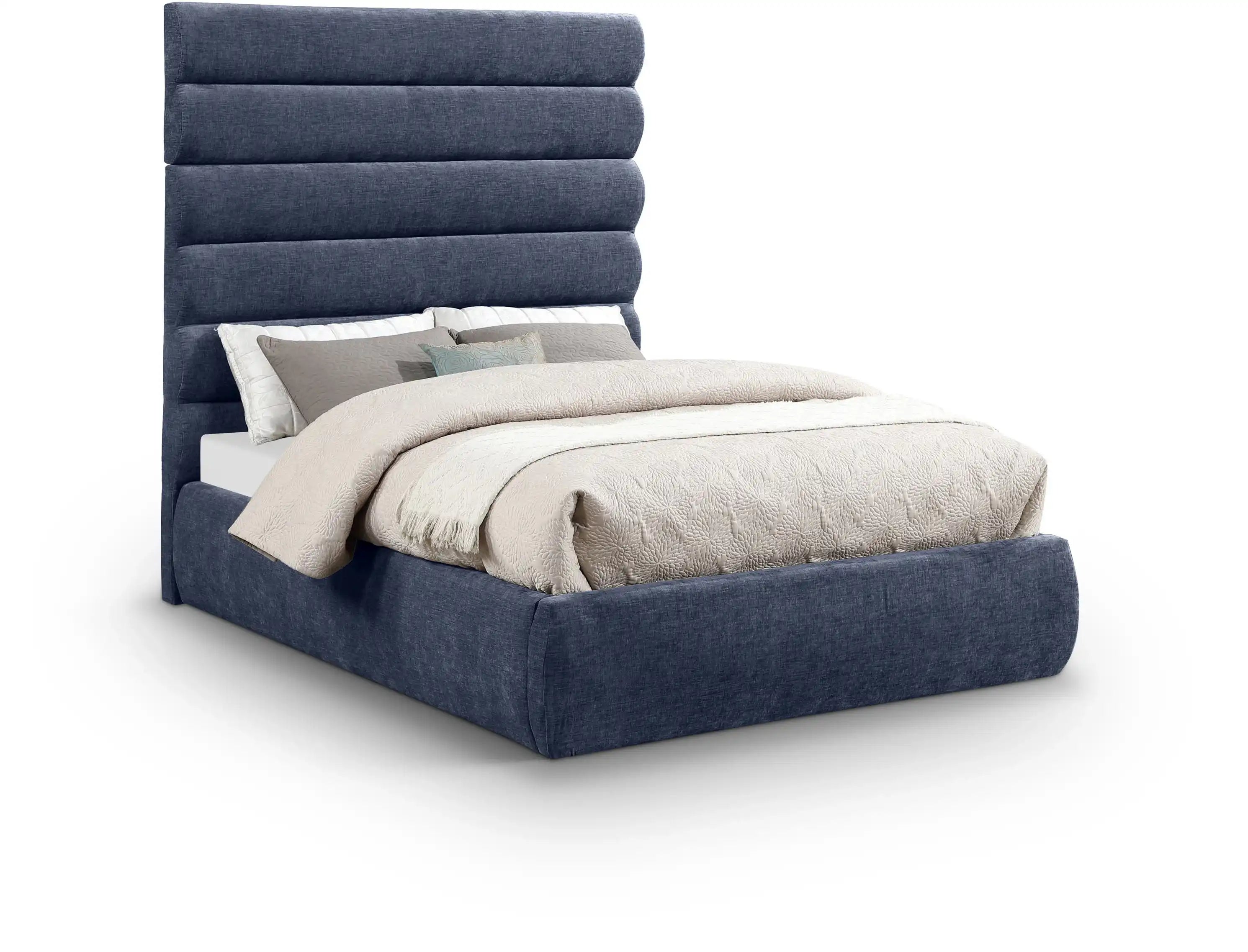 Adam - Chenille Fabric Bed With 70.5" Headboard - Best Buy Furniture