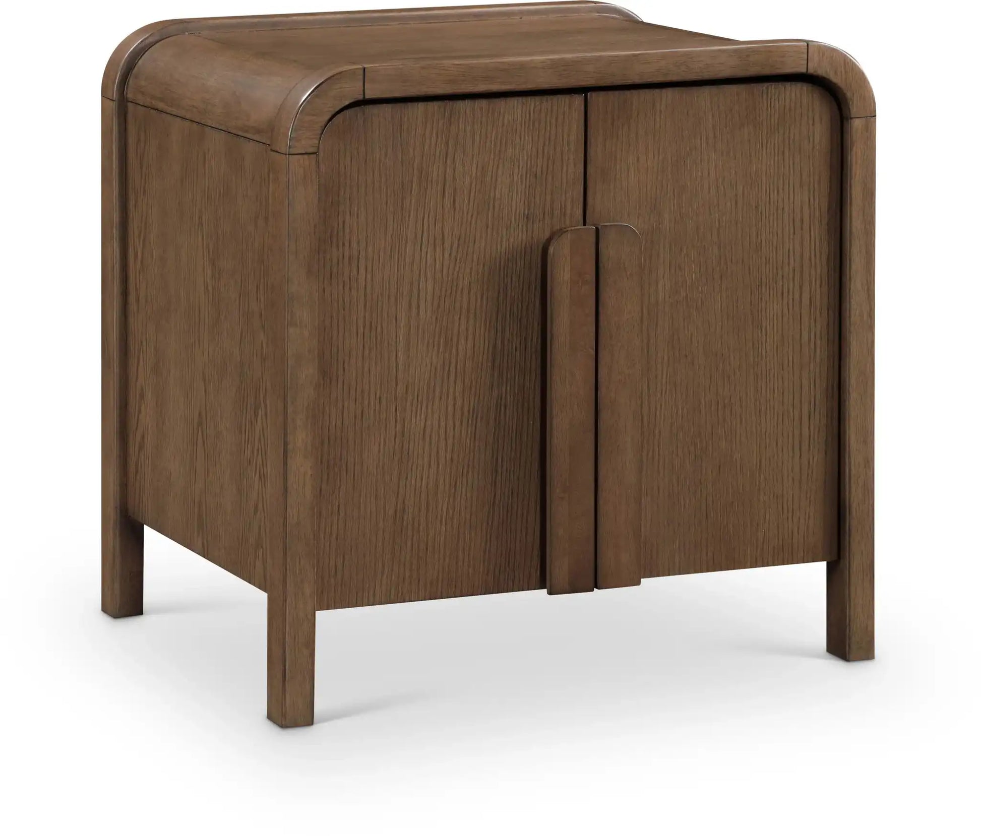 Harmony - Oak Veneer And Solid Wood Night Stand - Best Buy Furniture