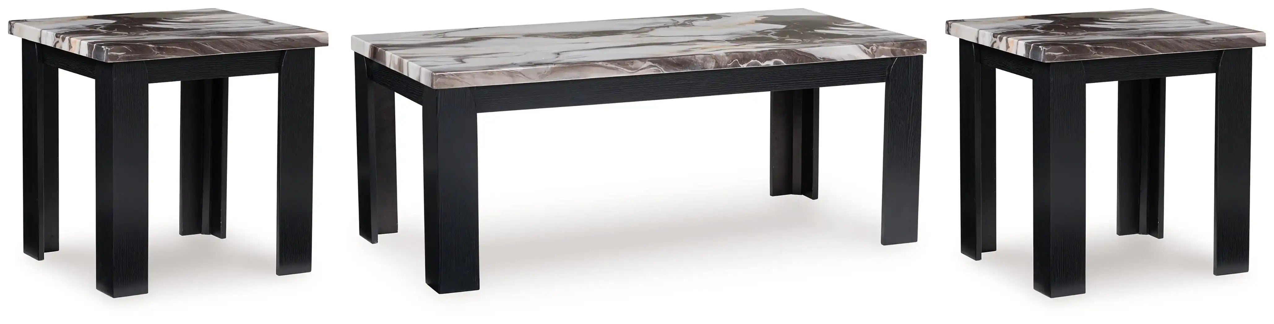 Jazmore - Occasional Table Set (Set of 3) - Dark Brown - Best Buy Furniture