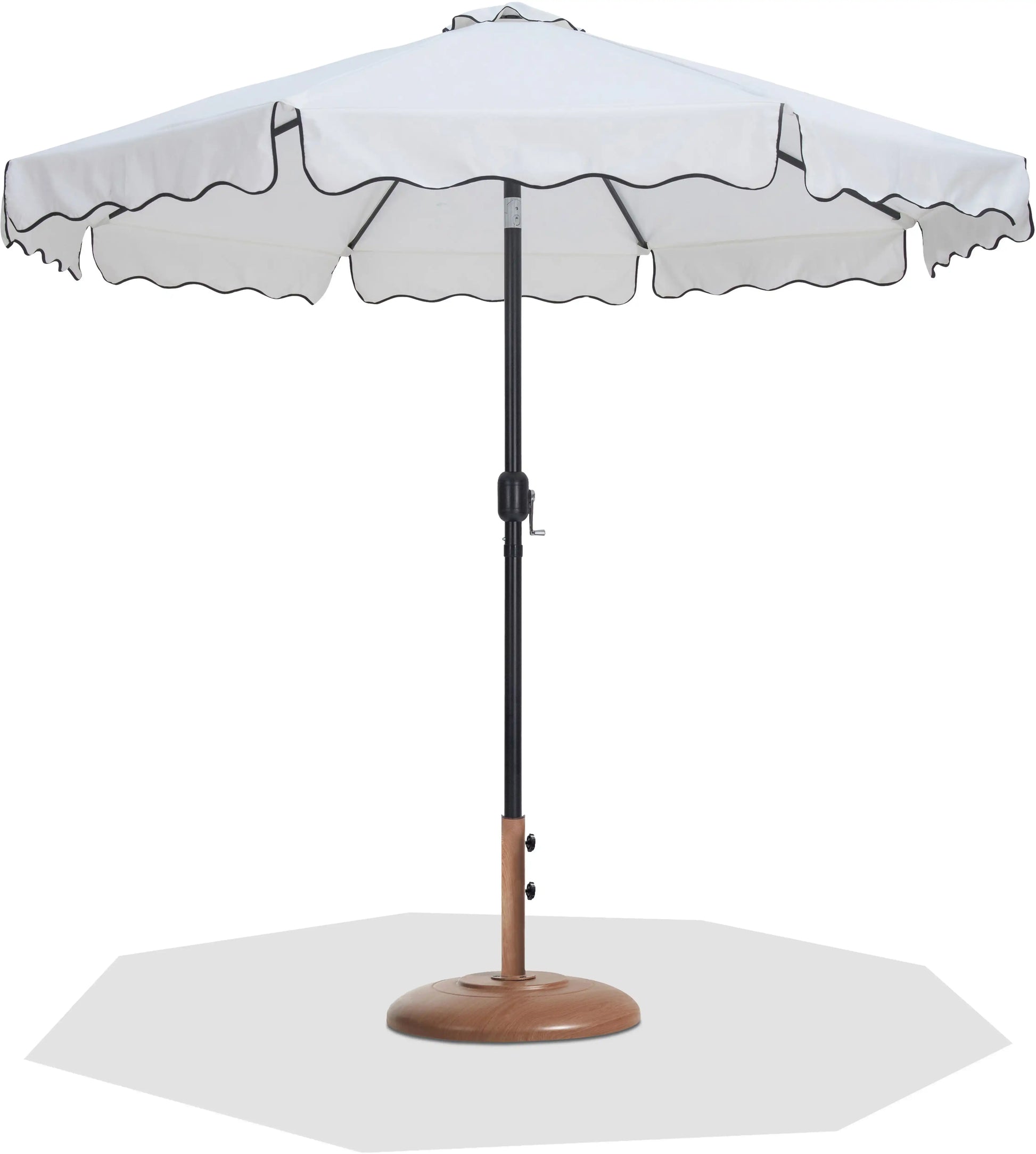 Amalfi - Patio Umbrella - Light Brown Base / Black Pole - Best Buy Furniture