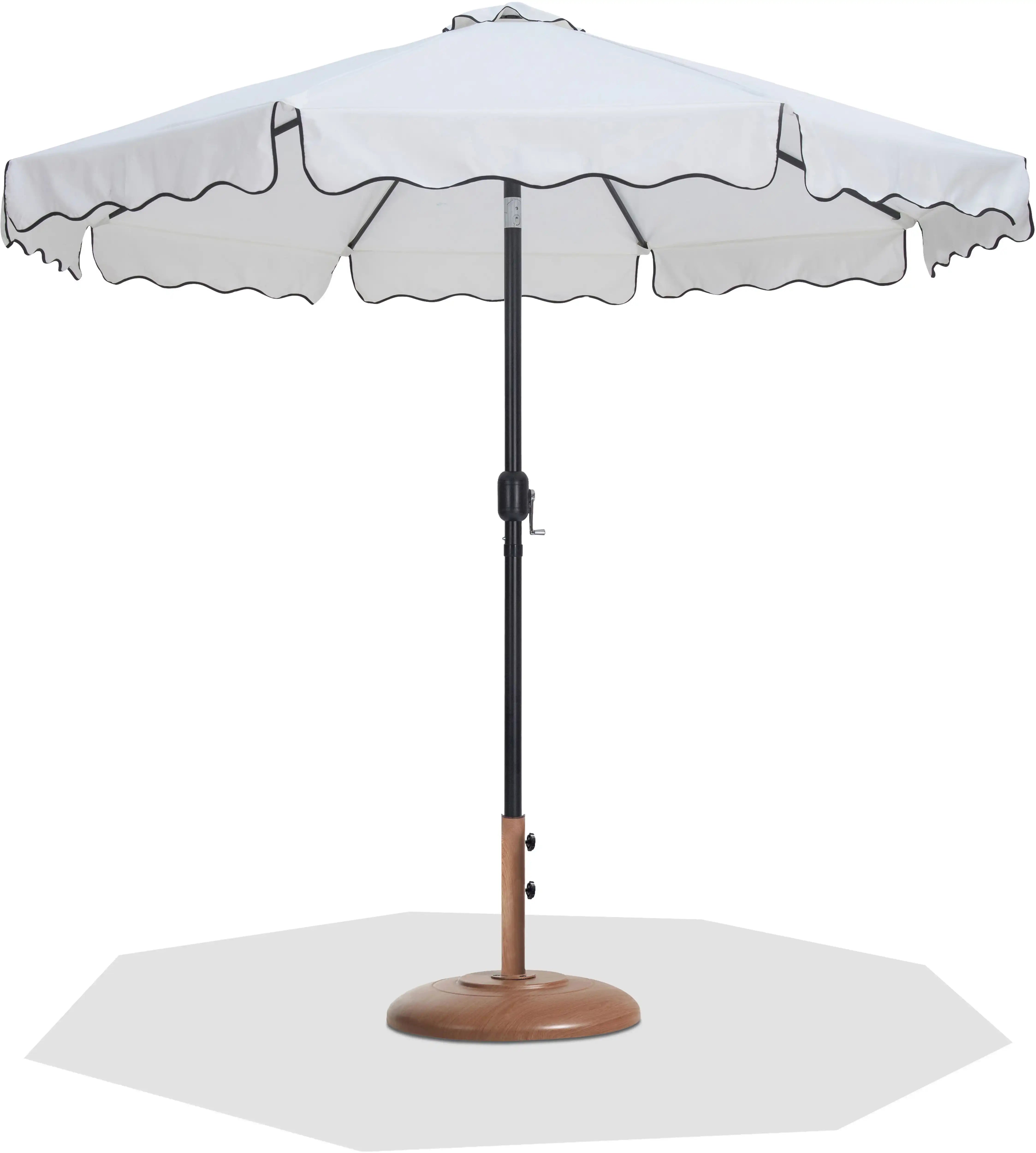 Amalfi - Patio Umbrella - Light Brown Base / Black Pole - Best Buy Furniture