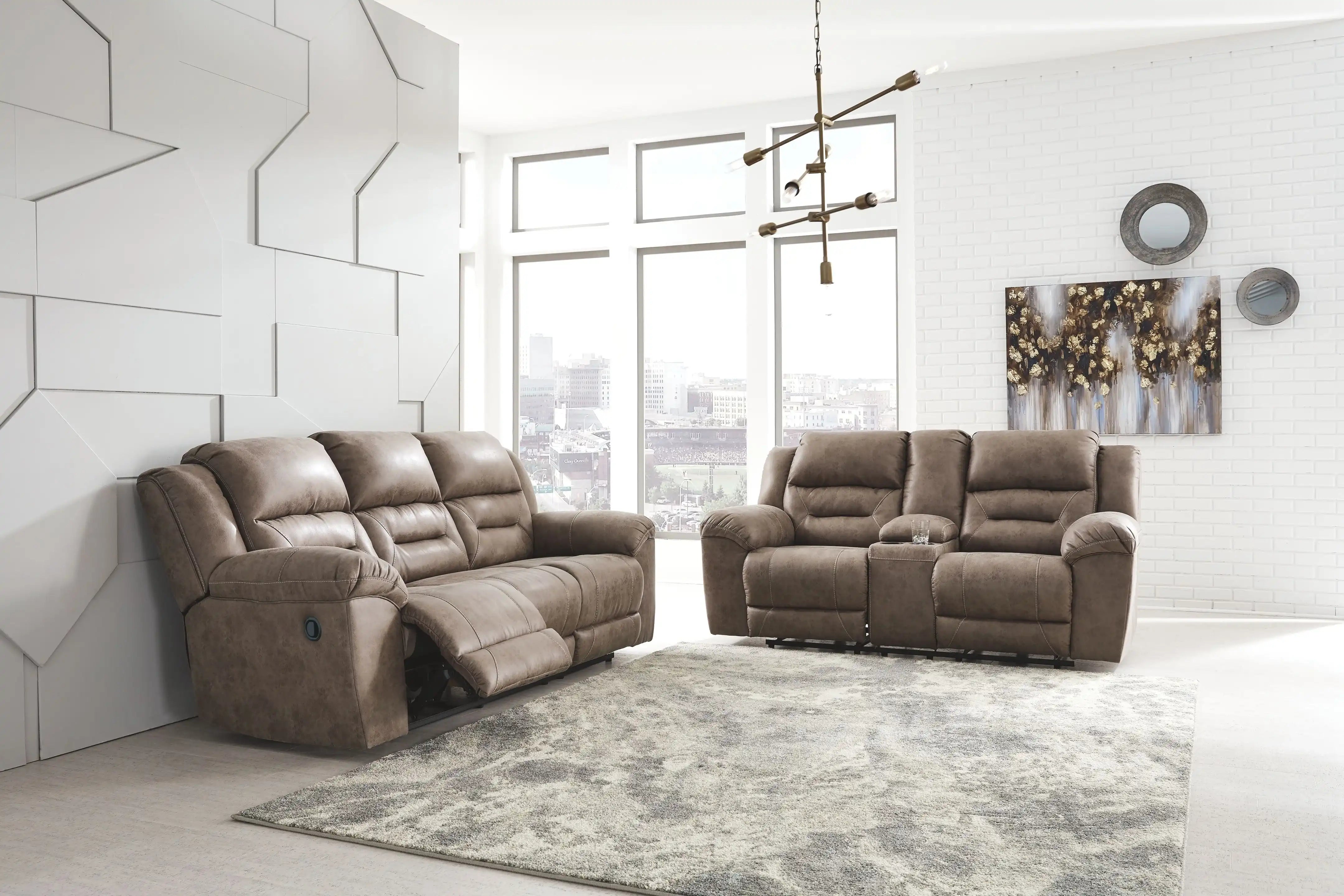Stoneland - Reclining Living Room Set - Best Buy Furniture