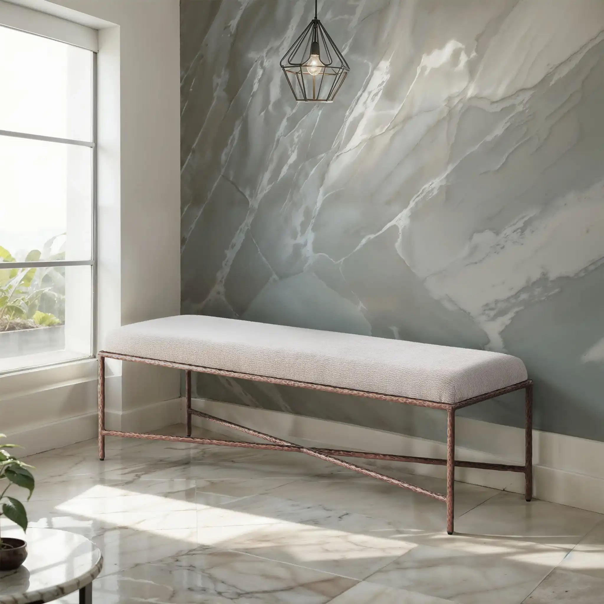 Valley - Bench With Bronze Frame