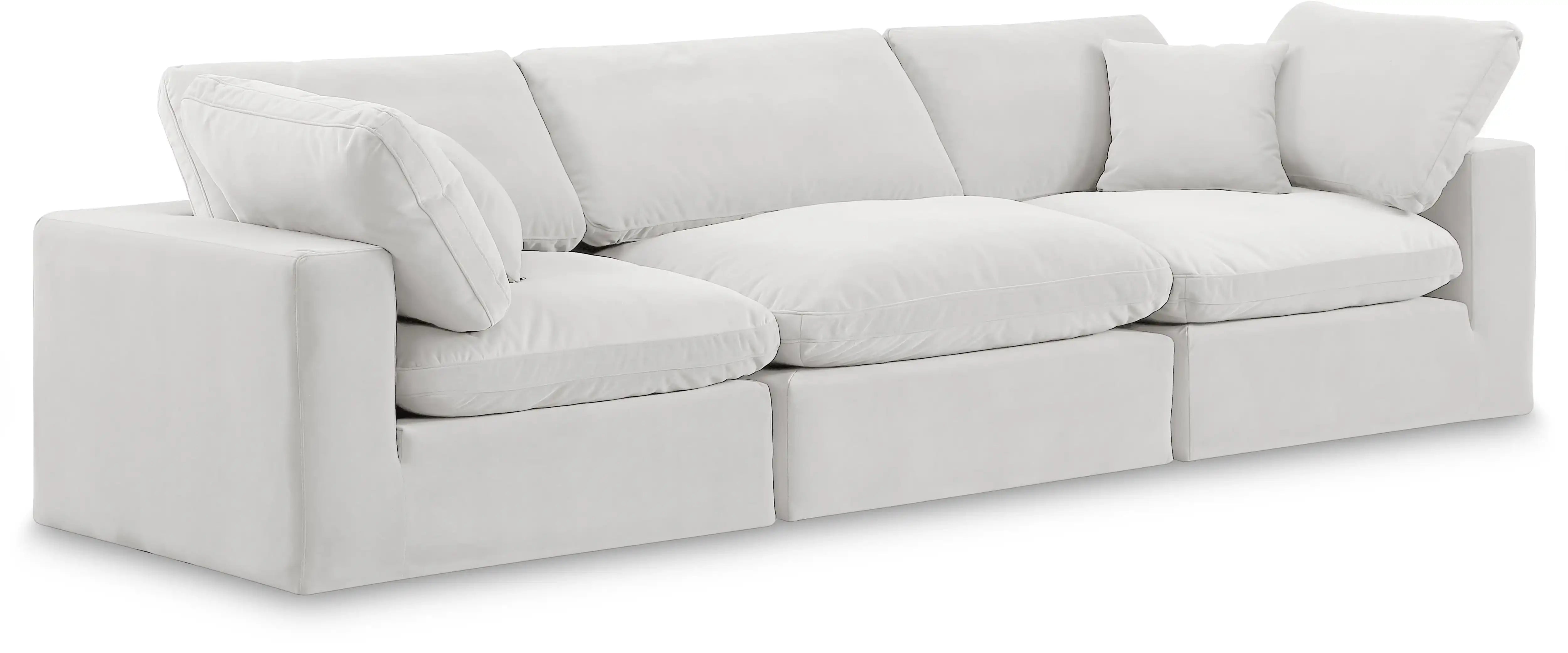 Comfy - Velvet Modular Sofa 3 Seats - Best Buy Furniture