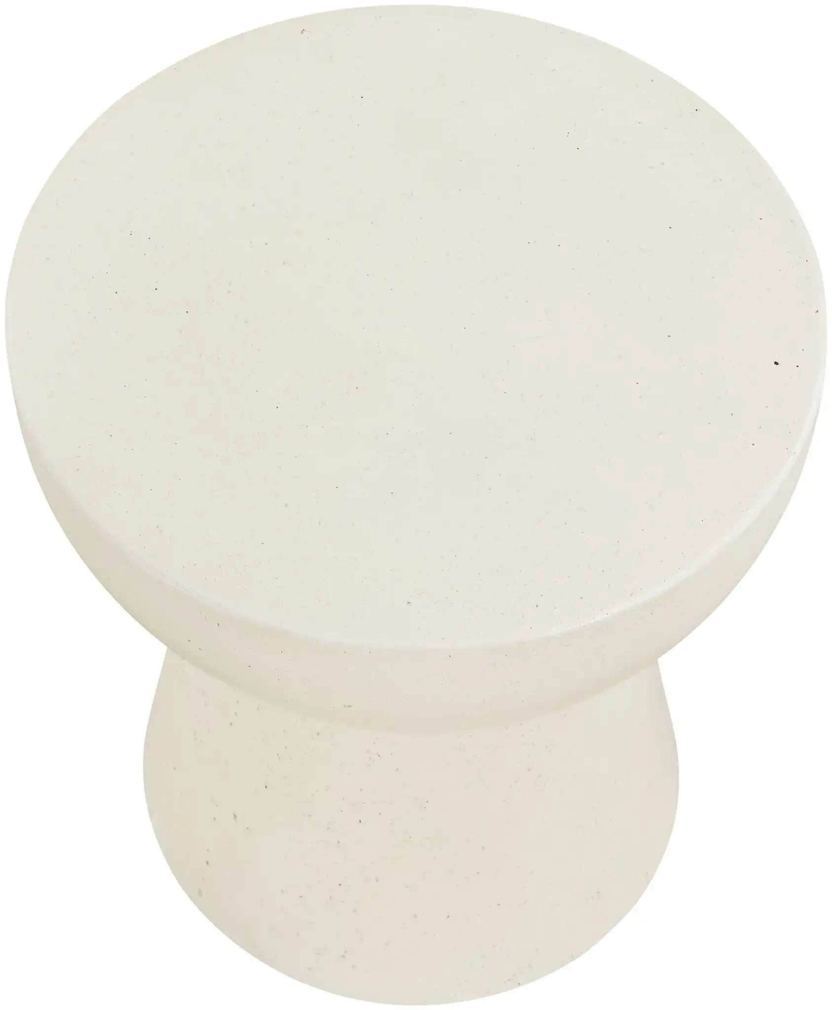 Avaya - Concrete And Fiberglass Indoor / Outdoor End Table - Cream