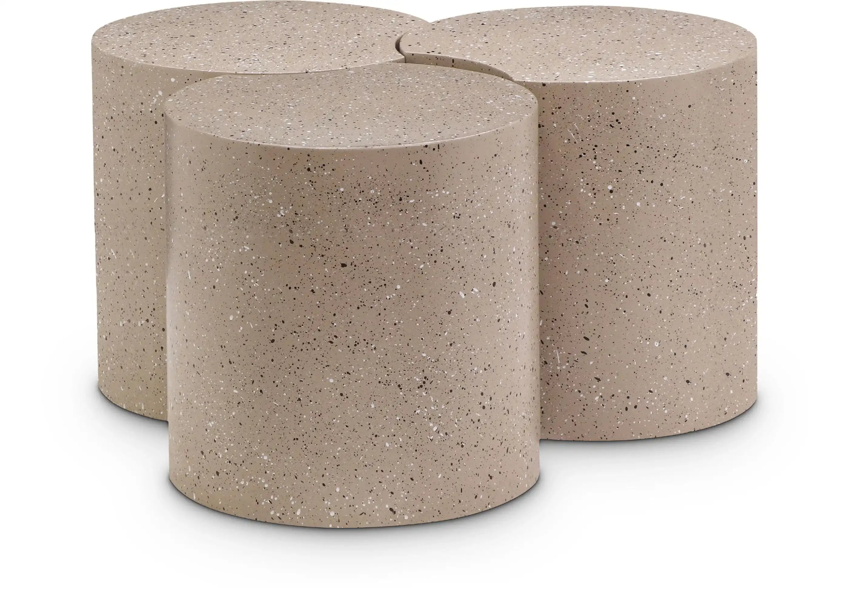 Dimple - 3 Piece Modular Coffee Table - Terazzo Finish - Best Buy Furniture
