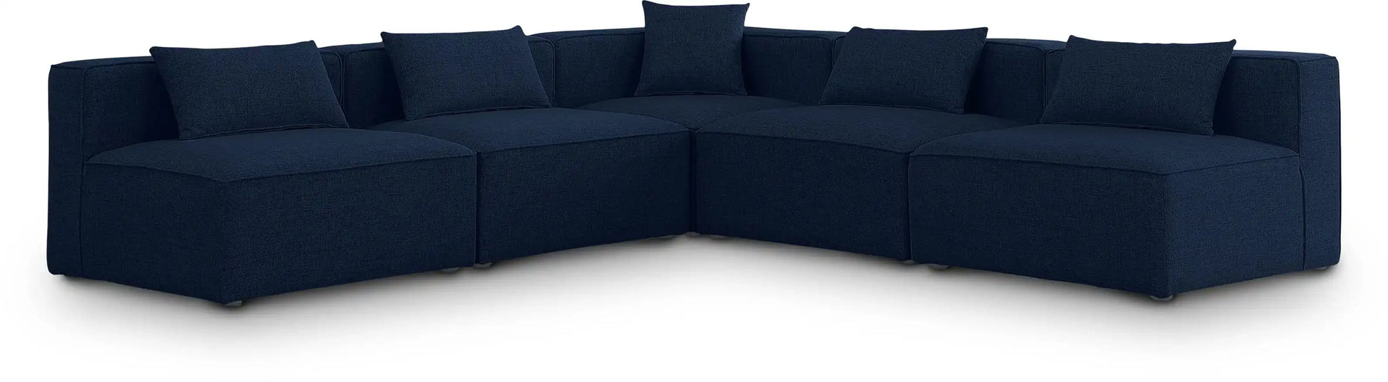 Cube - Linen 5 Piece Modular Corner Armless Sectional - Best Buy Furniture