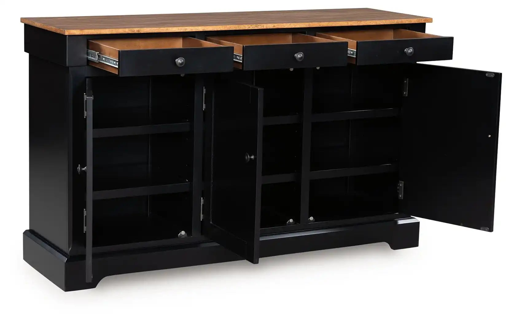 Wildenauer - Dining Room Buffet - Brown / Black - Best Buy Furniture