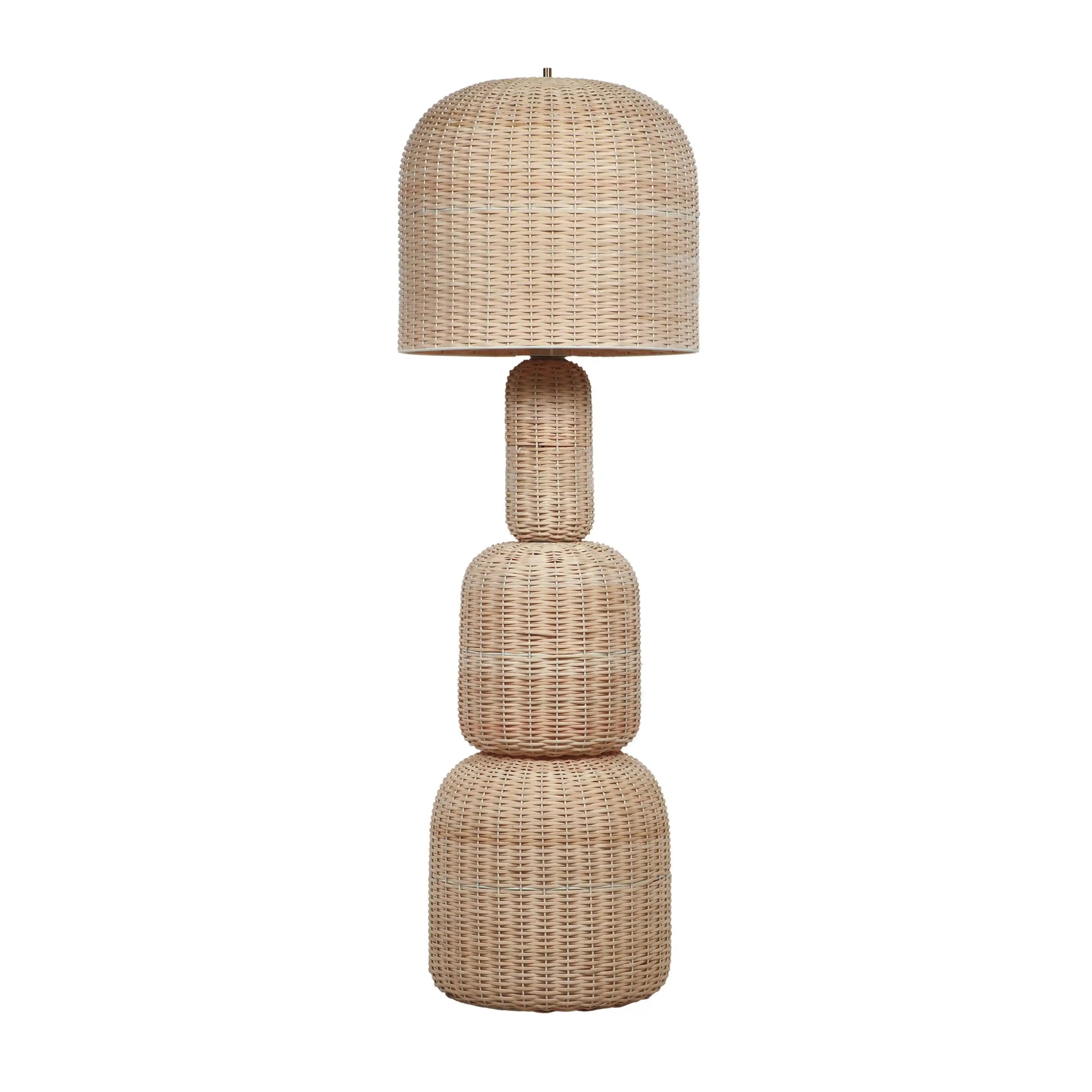 Kootu - Rattan Floor Lamp - Natural - Best Buy Furniture